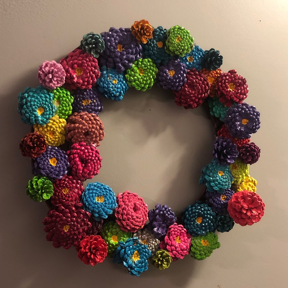 Homemade pine cone reef